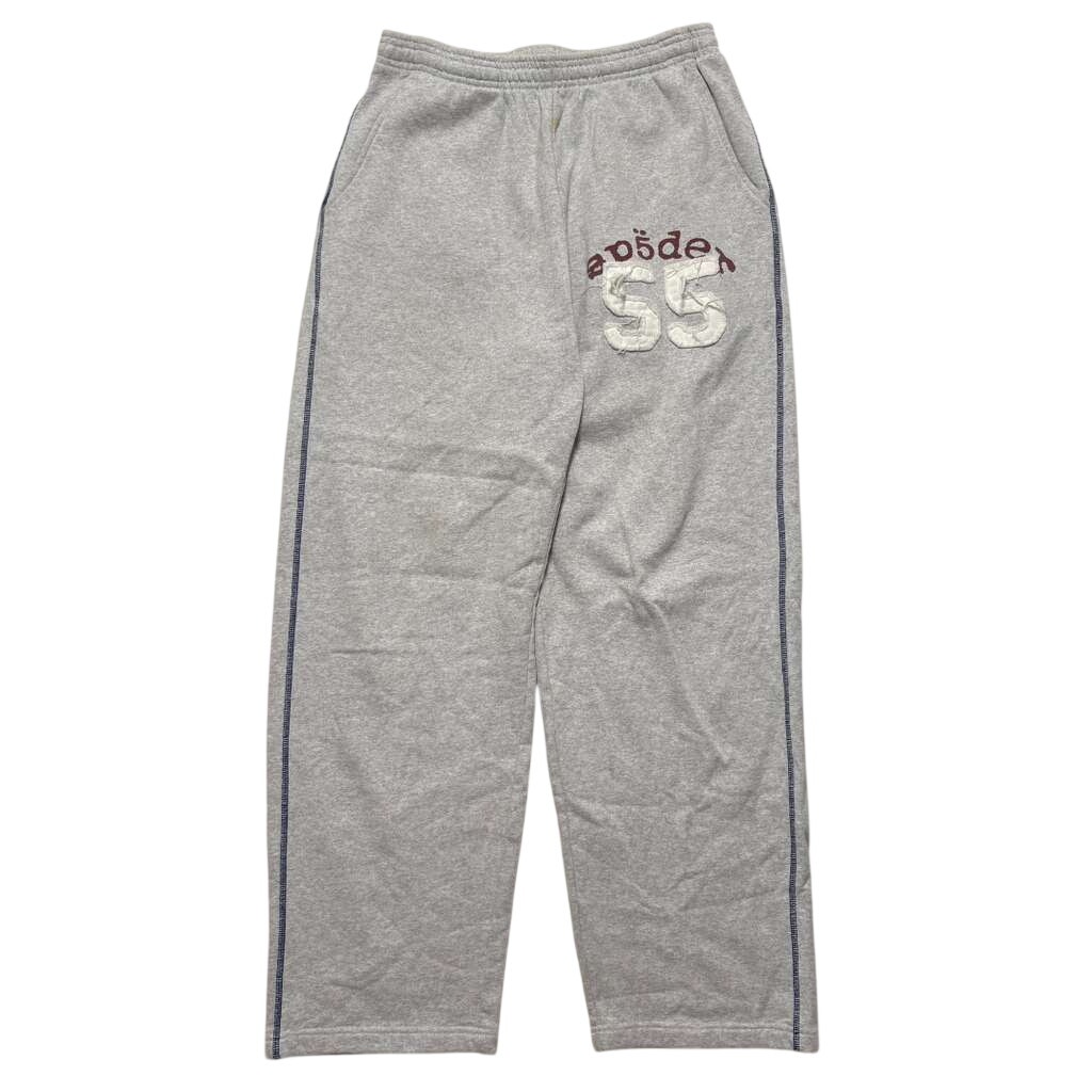 Sp5der Cotton Classic Fleece Wide Leg Sweatpants S Gray